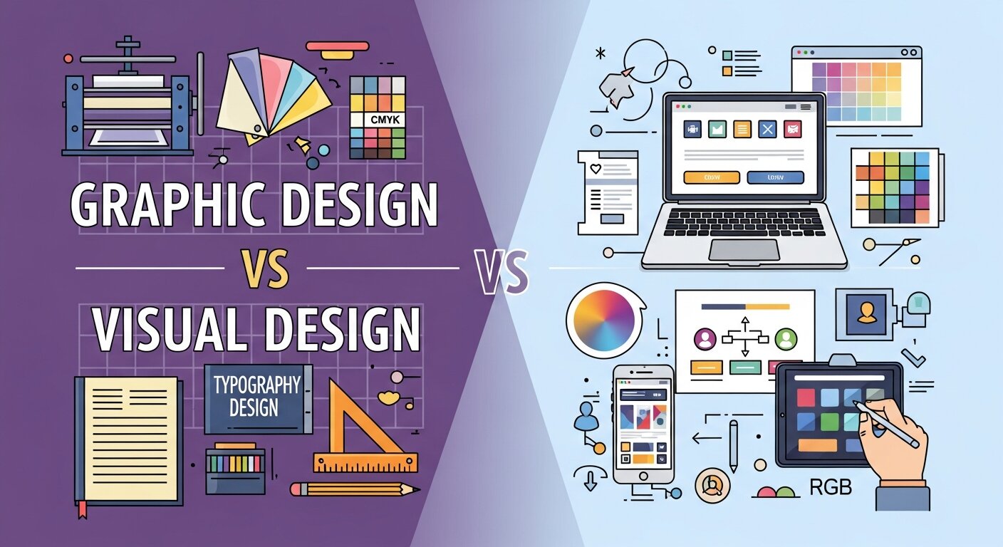 Graphic Design vs Visual Design
