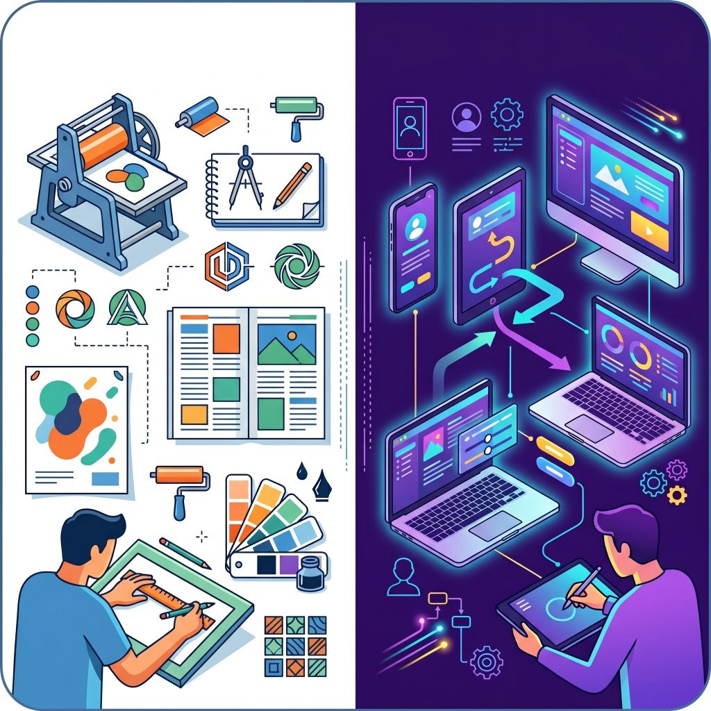 Graphic Design vs Visual Design
